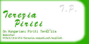 terezia piriti business card